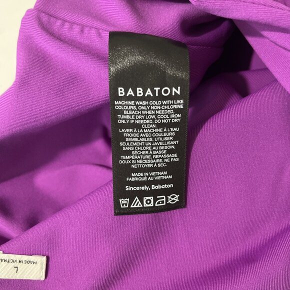 Aritzia Babaton Purple Square Neck Tank Bodysuit Womens Size L - Picture 6 of 9